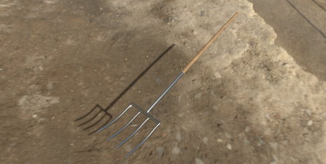 pitchfork 3Dモデル .c4d .max .obj .3ds .fbx .stl .blend 