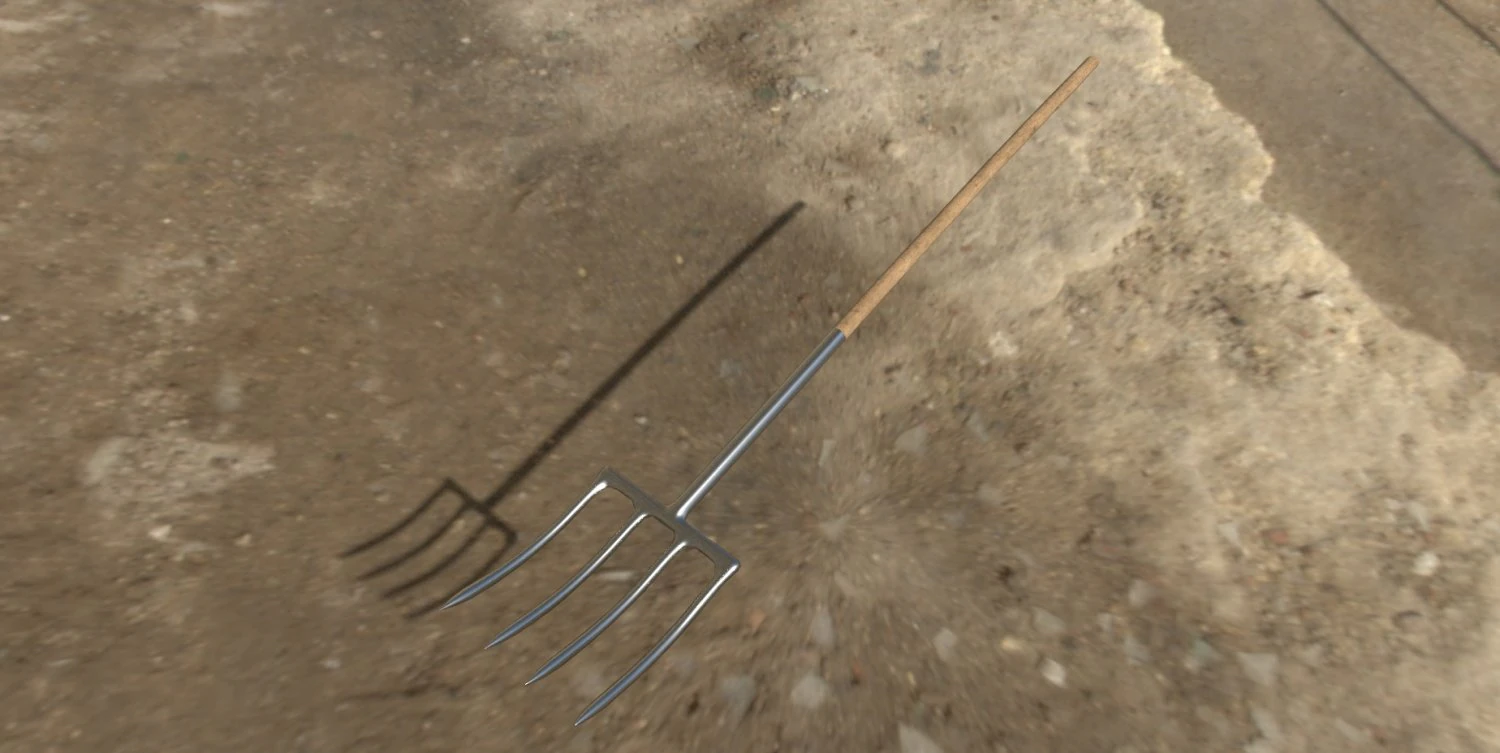 pitchfork 3D Model .c4d .max .obj .3ds .fbx .stl .blend 
