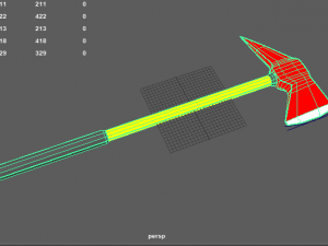 fire axe 3Dモデル