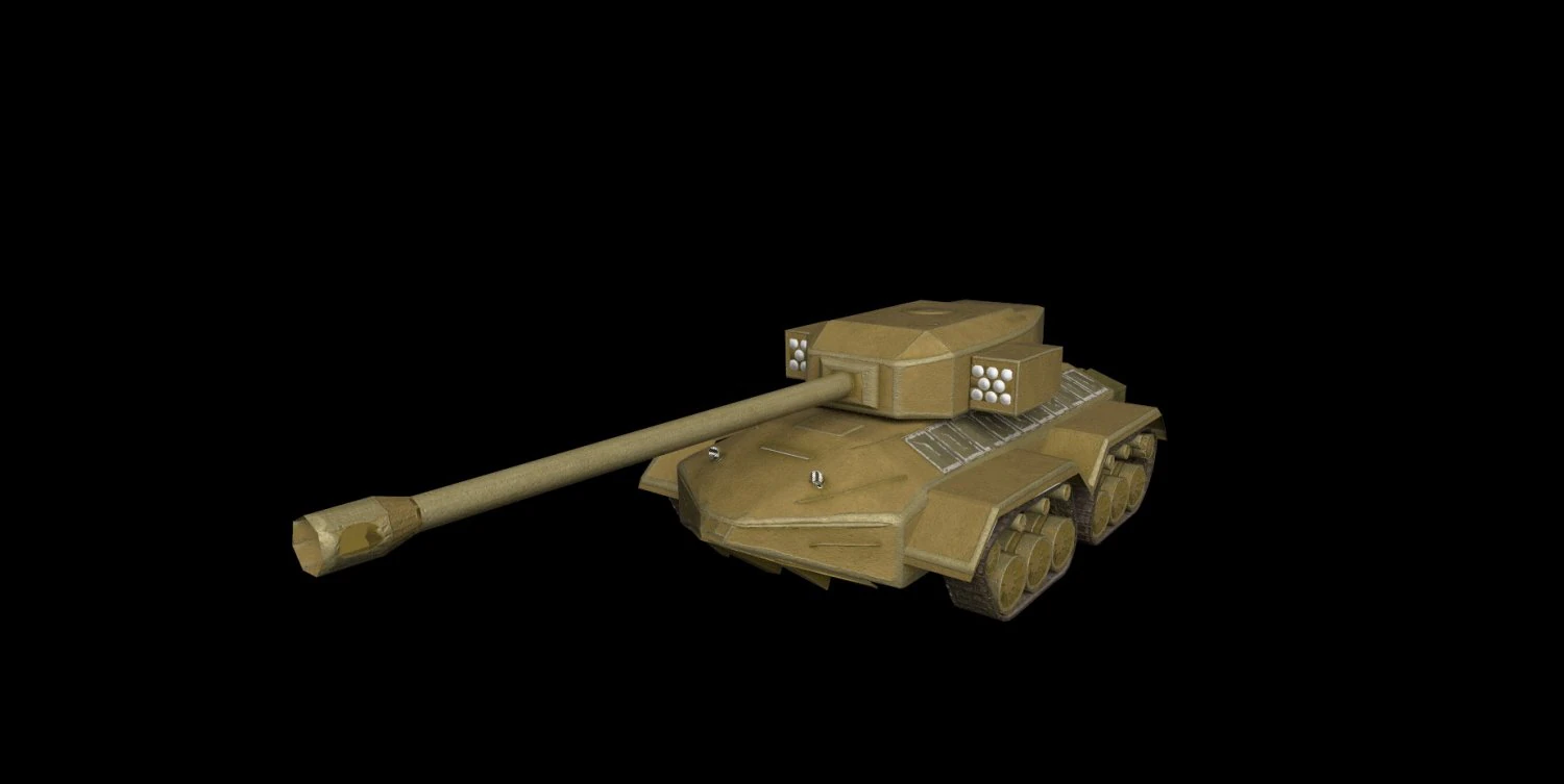futuristic tank 3D Model .c4d .max .obj .3ds .fbx .stl .blend 