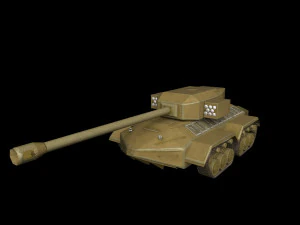 미래형 탱크 3D 모델