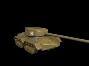 futuristic tank 3D मॉडल