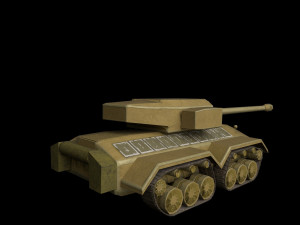 futuristic tank 3D मॉडल