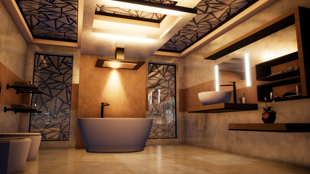 bathroom 3D Model .c4d .max .obj .3ds .fbx .stl .blend 