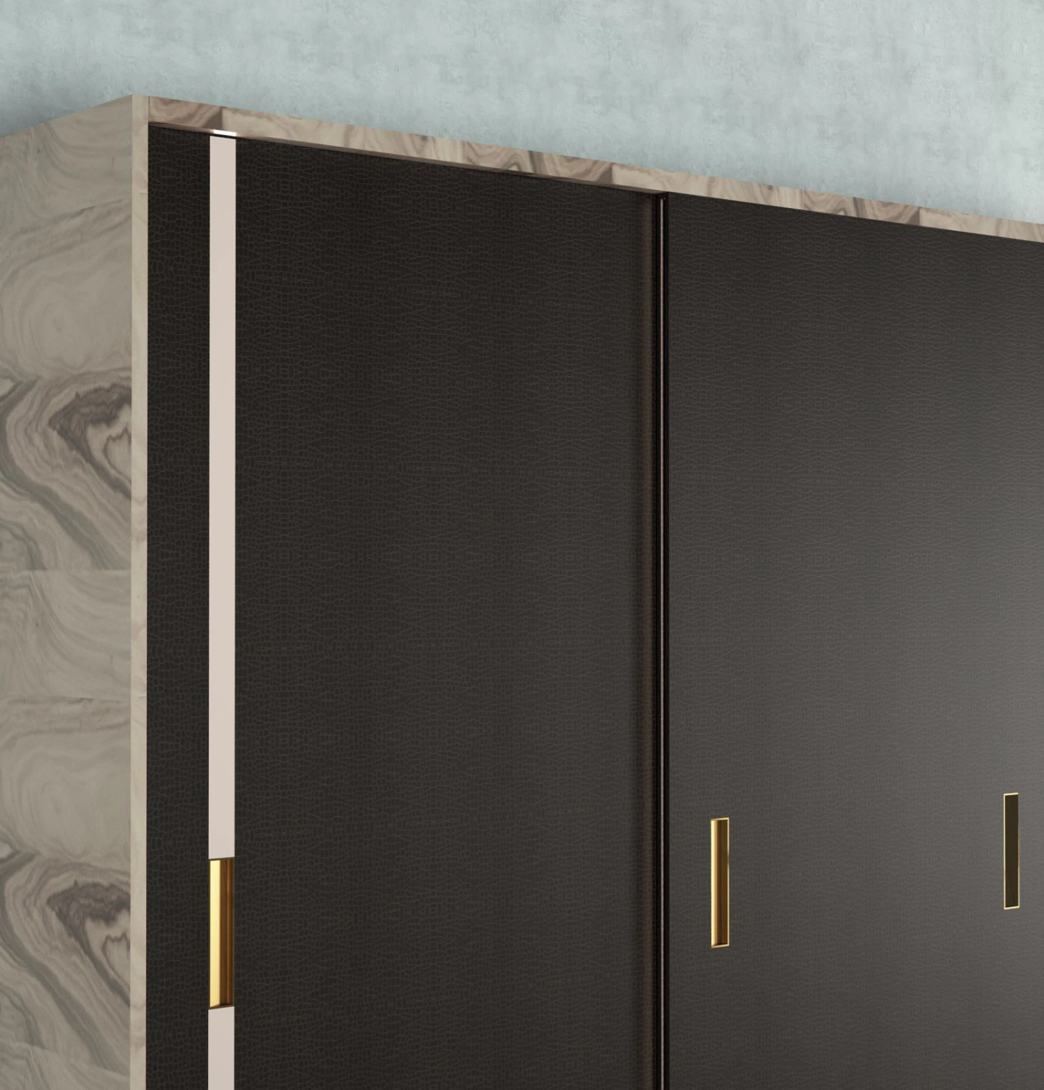 leather wardrobe 3D Model .c4d .max .obj .3ds .fbx .stl .blend 