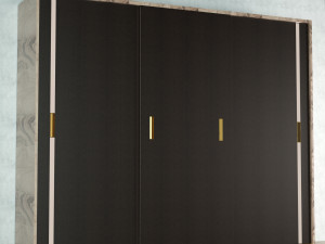 leather wardrobe 3D Model