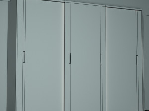leather wardrobe 3D Model