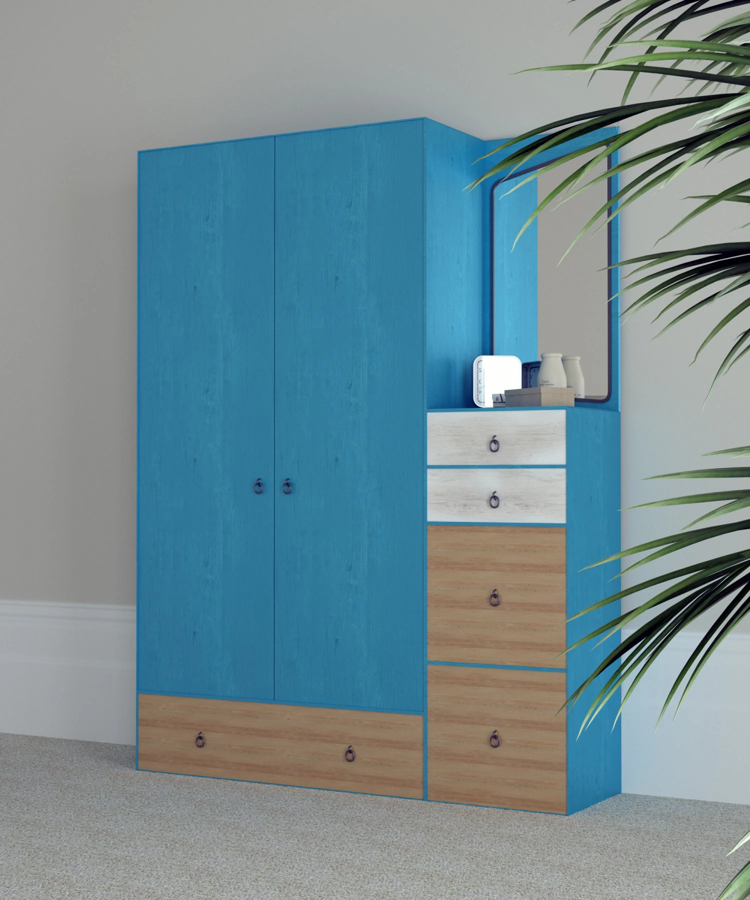 colombian cabinet 3D Model .c4d .max .obj .3ds .fbx .stl .blend