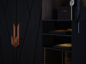 cabinet with copper Modelo 3D