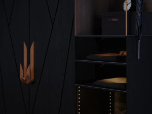cabinet with copper 3D Model