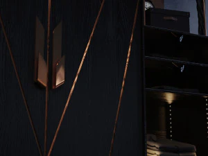 cabinet with copper 3D Model