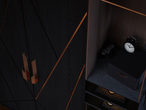 cabinet with copper Modelo 3D