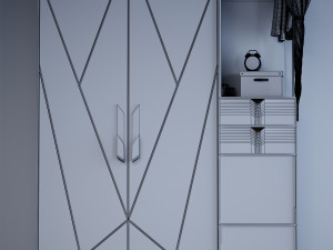 cabinet with copper Modelo 3D