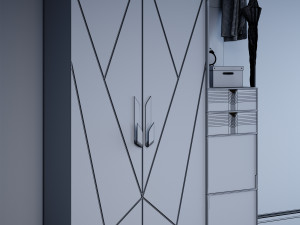 cabinet with copper Modelo 3D