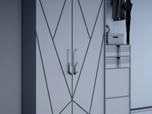 cabinet with copper 3D Model