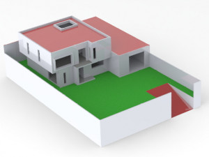 house on a ground of 500 m2 3D Modell