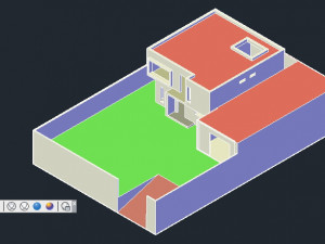 house on a ground of 500 m2 3D Modell