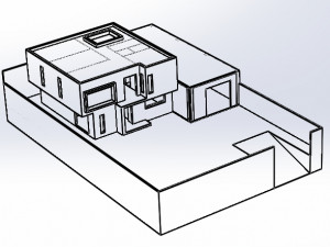 house on a ground of 500 m2 3D Modell