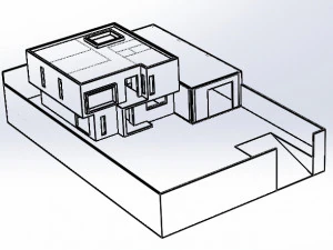 house on a ground of 500 m2 3D Model