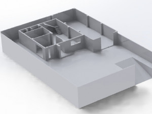 house on a ground of 500 m2 3D Modell