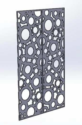 cut sheet metal door 3D Model .c4d .max .obj .3ds .fbx .stl .blend