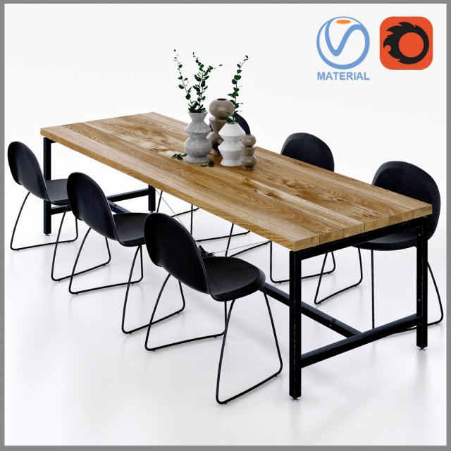 tableseatdecor Modelo 3D .c4d .max .obj .3ds .fbx .stl .blend 