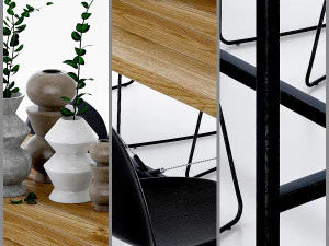 decora&ccedil;&atilde;o de assento de mesa Modelo 3D