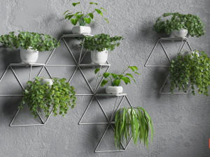 modular shelf plants Modelo 3D