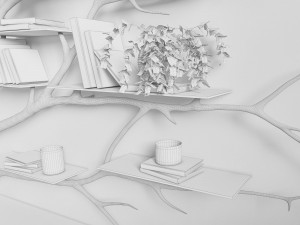 decorative shelf decor 3D Model