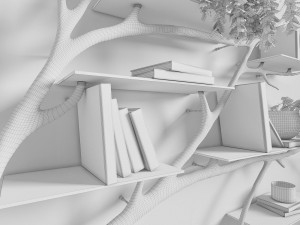 decorative shelf decor 3D Model