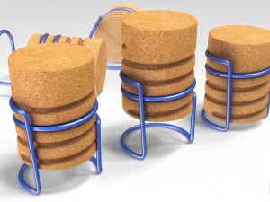 assento de corti&ccedil;a Modelo 3D