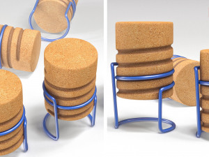 cork seat 3Dモデル