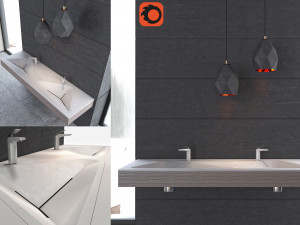monolit bathroom sink 3D 모델
