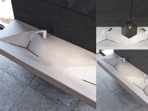 monolit bathroom sink 3D Model