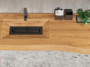 wood bathroom sink 3D 模型
