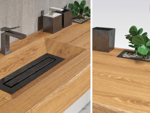 wood bathroom sink 3D 模型