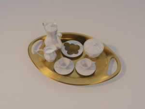 porcelain coffee set 3D Model