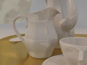 porcelain coffee set 3D Model
