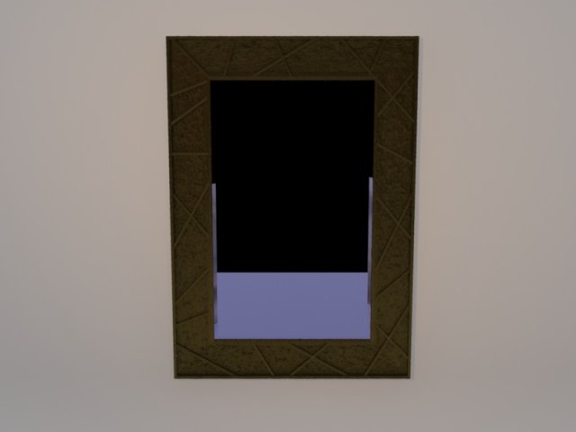 low-poly mirror 3D 模型 .c4d .max .obj .3ds .fbx .stl .blend 