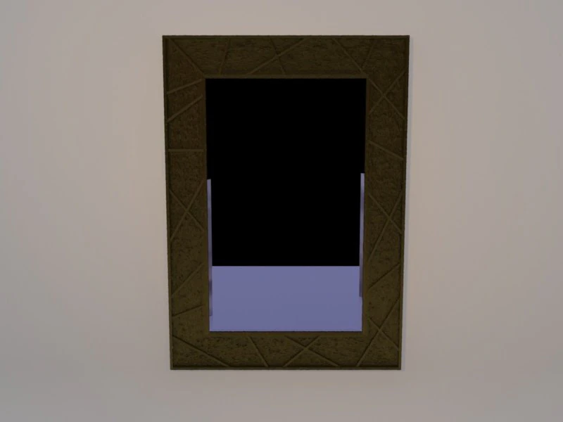 low-poly mirror 3D Model .c4d .max .obj .3ds .fbx .stl .blend 