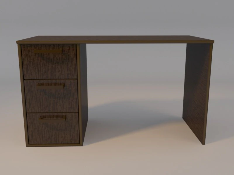 basic desk low-poly 3D Model .c4d .max .obj .3ds .fbx .stl .blend 