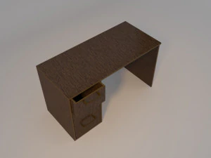 basic desk low-poly 3D Model