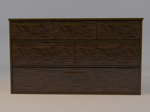 basic drawer low-poly 3D Model