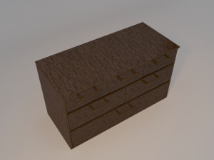 basic drawer low-poly 3Dモデル