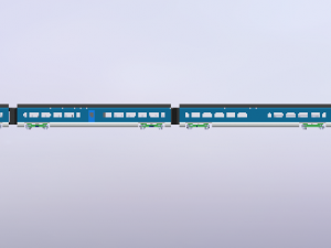 high speed train 3D 모델