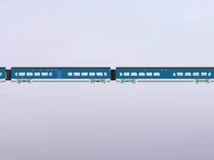 hogesnelheidstrein 3D Model