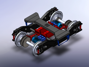 railway bogie 3D 모델
