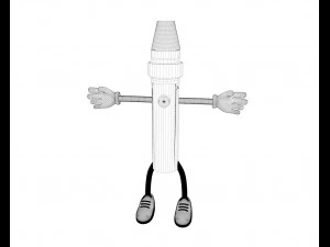 vapeo caricaturizado Modelo 3D