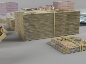 brazilian real brl currency pack 3D 모델
