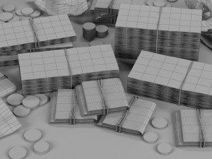 brazilian real brl currency pack 3D 모델